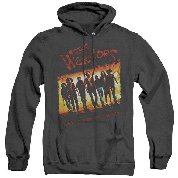 Warriors One Gang Adult Heather Hoodie Sweatshirt Black