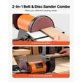 thumbnail image 3 of KFFKFF 6" Disc Sander & 2" x 42" Belt Sander, 420W Professional Bench Belt Disc Sanders Combo with Multiple Angle Adjustments, 3 of 9