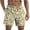 a-Yellow226, variant on Mens Summer Pineapple Print Swim Shorts With Elastic Waist Drawstring Side Pockets Quick Dry Shorts For Summer Beach Vacation Casual Wear Black XXL