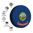 thumbnail image 6 of DouZhe Waterproof Spare Tire Cover, Idaho State Seal Flag Prints Adjustable Wheel Covers Fit for Jeep Trailer RV SUV Car, 16 inch, 6 of 7