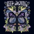 thumbnail image 2 of Girl's Lost Gods Keep Growing Butterfly  Graphic Tee Navy Blue X Small, 2 of 4