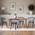 thumbnail image 2 of Duhome Black Wooden Dining Chiars Windsor Dining Chairs with Curved Backrest and Sturdy Spindle Design Cottage-Style,Set of 4, 2 of 7
