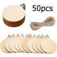 thumbnail image 2 of Wdftyju 50 Uds. De adornos colgantes de Navidad de madera, colgantes de árbol de Navidad, regalos de decoración de boda Wdftyju 3qt4nd0ld4sr1kk0, 2 of 9