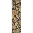 thumbnail image 2 of SAFAVIEH Blossom Lena Floral Flowers Wool Runner Rug, Black/Multi, 2'3" x 8', 2 of 7