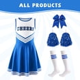 thumbnail image 3 of Pigmiss Girls Cheerleader Costume Kids Cheerleading Outfit Dress for Halloween Party Birthday Gift Stage Performance Sports Events, 3 of 8