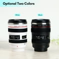 thumbnail image 2 of Taza de café con lente de cámara, taza de café con foto, taza de lente de cámara de acero inoxidable Meterk Tipo 1/Blanco, 2 of 7