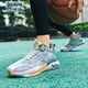 thumbnail image 4 of BINQER Zapatillas de baloncesto de media caña con cordones y malla for hombre, botas de entrenamiento, 4 of 8
