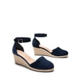 thumbnail image 4 of Sandalias de Cuña Espadrilles para Mujer Dream Pairs Azul Marino Talla 9, 4 of 6