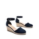 thumbnail image 4 of Sandalias de Cuña Espadrilles para Mujer DREAM PAIRS en Azul Marino de Gamuza, 4 of 6