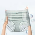 thumbnail image 3 of Fancifize Womens High Waist Underwear Soft Cotton Tummy Control Briefs Breathable Full Coverage Lace Panties, 3 of 5