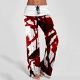 thumbnail image 2 of WEAIXIMIUNG Wide Leg Pants Women Jeans Print Wide Leg Slacks, 2 of 5