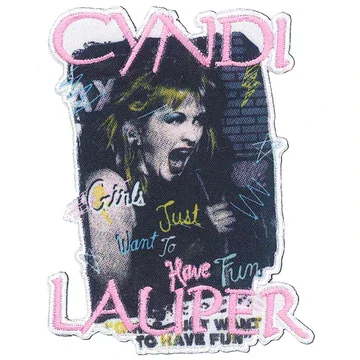 Cyndi Lauper Girls Wanna Have Fun 2.9"x3.8" Patch