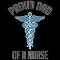 thumbnail image 3 of CafePress - Proud Dad Of A Nurse Men's Dark Pajamas - Men's Dark Loose Fit Cotton Pajama Set, 3 of 7