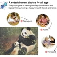 thumbnail image 4 of FREEAMG Cute Panda 1000 Piece Jigsaw Puzzle, Wall Artwork Puzzle Games for Adults Teens 29.5" L X 19.7" W, 4 of 7