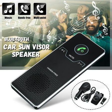 Handsfree bluetooth Visor Clip Kit,Wireless Speakerphone Multipoint Speaker Phone Magnetic Sun Visor for iphone, samsung Smartphones - All Auto (Best Visor Bluetooth For Iphone)