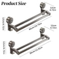 thumbnail image 3 of Suction Cup Towel Bar for Bathroom Wall,30Cm Towel Racks for Bathroom,Stainless Steel Bath Towel Holder for Shower(Matte Black) Harlik, 3 of 5