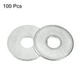 thumbnail image 2 of Uxcell 6mm x 20mm x 1.5mm Zinc Plated Carbon Steel Flat Washer for Screw Bolt 100 Pack, 2 of 4