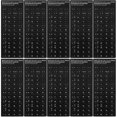 thumbnail image 1 of 10pcs Keyboard Stickers Black Background With White Lettering Keyboard Skin, 1 of 4