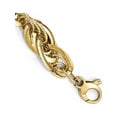 thumbnail image 3 of 14K Two-Tone Jbsp's Polished D/C Fancy Link Bracelet (8 X 11) Made In Italy lf601-8, 3 of 4