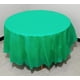 thumbnail image 1 of Nvzi 5pcs Green 83.85 Inch Disposable Plastic Tablecloths Round Table Cloth Plastic Table Cover for Parties, 1 of 5
