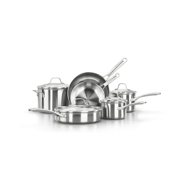 Calphalon Classic Stainless Steel 10Piece Cookware Set, Dishwasher Safe