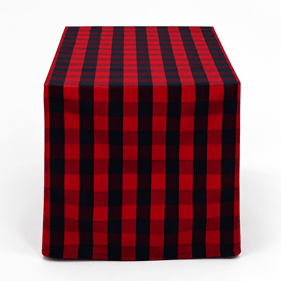 Christmas Table Runner Christmas Dining Table Décor Farmhouse Plaid Table Kitchen Décor Red and White Xmas Runner Decoration for Home 13"x 72"