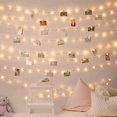 thumbnail image 2 of Guirnalda de luces LED con clip para fotos, funciona con USB, funciona con pilas, lámpara de hadas, decoración navideña, fiesta, boda, iluminación navideña, 2 of 5