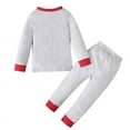thumbnail image 4 of Conjunto de ropa de Navidad para niños y niñas, pijamas de manga larga, camiseta, Tops y pantalones, 2 piezas, ropa de dormir para el hogar, 4 of 4