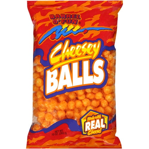Barrel O' Fun Cheesey Balls Snack, 10 Oz.