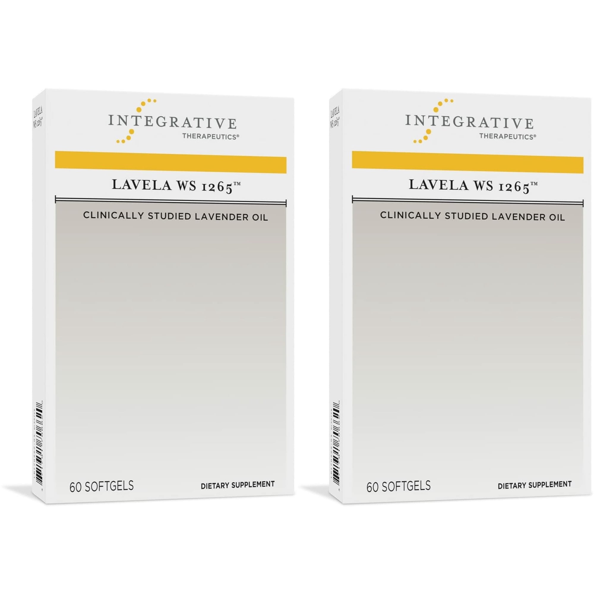 Integrative Therapeutics Lavela WS 1265 - Silexan Supplement for Sleep & Stress Support* - Lavender Essential Oil - 120 Softgels (120 Servings)