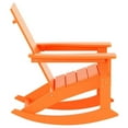 thumbnail image 5 of Costaelm Palms Outdoor HDPE Plastic Adirondack Rocking Chair (Set of 2), Orange, 5 of 7