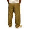 thumbnail image 4 of VV AVEORS Mens Workout Pants Baggy Casual Straight Leg Elastic Waisted Drawstring Sweatpants Breathable Outdoor Trousers Ginger 3XL, 4 of 4