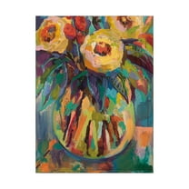 Trademark Fine Art 'Round Vase' Canvas Art by Jeanette Vertentes