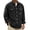 Black, variant on Men Corduroy Shacket Sevevn Long Sleeve Lapel Collar Button Front Jacket With Dual Chest Pockets For Daily Casual Wear Weekend Outings And Everyday Street Occasions
