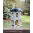 thumbnail image 2 of sruoe Bird Feeder, Hanging Bird Feeder Tray, Bird Houses Feeders Outdoor, Cardinal Bird Feeder, Hopper Feeder, Small Large Bowl Wild Bird Feeders for Garden Decor, Metal, 2 of 6