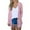 Pink, variant on Lindreshi Cardigan for Women Womens Ladies Solid V-neck Cardigan Long Sleeve Coat Pockets Outerwear