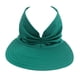 thumbnail image 1 of Visera elástica de verano para mujer, protección solar, sombrero para exteriores, gorras para viajes diarios Verde, 1 of 8