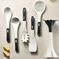 thumbnail image 2 of Silicone Kitchen Utensil Set, 6PCS Cooking Tools with Spatula, Solid Spoon, Noodle Spoon, Soup Ladle, Slotted Turner,Utensils Holder, Convenient and Durable, 2 of 8