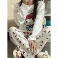 thumbnail image 4 of New Sanrio Hello Kitty Women's Pajama Set Y2K Autumn New Print Home Pajama Casual Outwear Pants Long Sleeve Pajama Clothing Gift, 4 of 14
