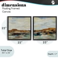 thumbnail image 3 of Stupell Industries Contemporary Blended American West Atmosphere Black 2pc Floating Frame Art Set, 25 x 25 each, by Silvia Vassileva, 3 of 7