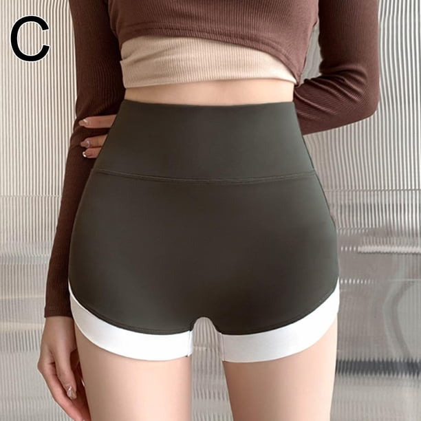 LUVCLS Pantalones de fitness Pantalones cortos deportivos de yoga Cintura alta Control de abdomen ◇е