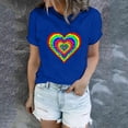 thumbnail image 2 of Camiseta de cuello redondo de verano de moda sexy informal para mujer blusa de manga corta suelta estampada Pompotops hkajfhjk466787, 2 of 4