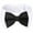 Black White, variant on UOSIA Bow Tie Dog Collar, Segarty Cute Tuxedo Dog Bowtie with Handcrafted