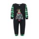 thumbnail image 2 of Conjunto de pijamas navideños familiares a juego con estampado de árbol, letras y cuadros. Pijamas de vacaciones para papá, mamá y niños., 2 of 8