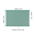 thumbnail image 2 of Uxcell PCB Board Double Sided Prototyping Boards Plated Through Holes 80mmx120mm, Green 4 Count, 2 of 5