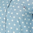 thumbnail image 2 of Women's Cotton Printed Roll-Tab Utility Shirt Color: Chambray Blue Size: XL, 2 of 2