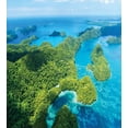 thumbnail image 3 of Ambesonne Aerial Duvet Cover Set, Panorama of Palau Islands, 2-Calking, Azure Blue and Fern Green, 3 of 7