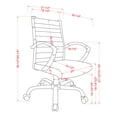 thumbnail image 2 of Corrigan Height Adjustable Faux Leather Office Chair, Small, Gray and Chrome, 2 of 8