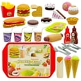 thumbnail image 2 of Set de comida Pretend Play Kitchen, 33 unidades, para niños mayores de 3 años, 2 of 8