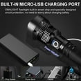 thumbnail image 4 of OMALIGHT Rechargeable 990000 High Lumens LED Flashlights, XHP90.2 Super Bright Flashlight with Zoomable & 5 Modes & IPX7 Waterproof for Camping, 4 of 5